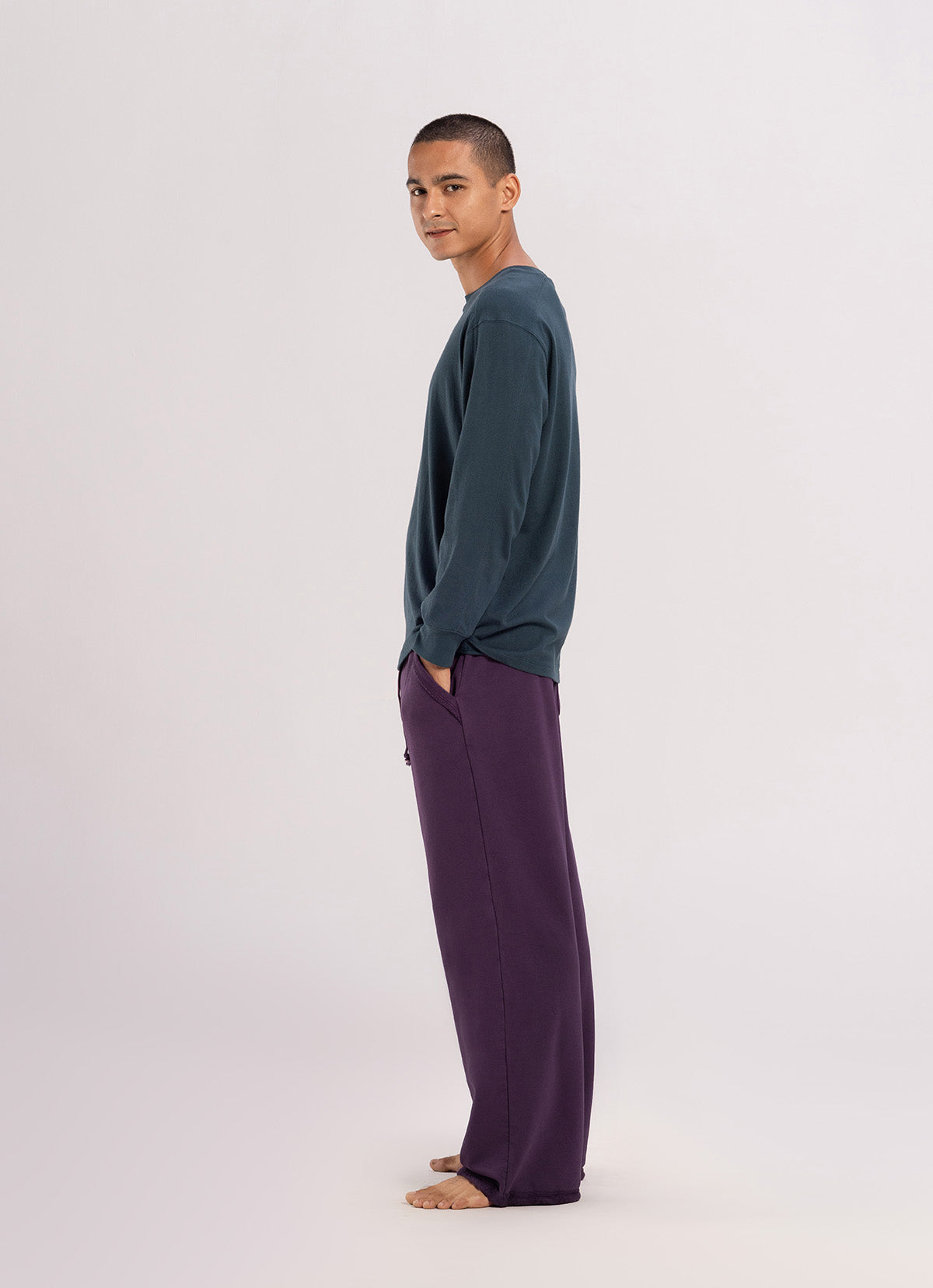 Loose sweat pants (Unisex)_Plum Perfect