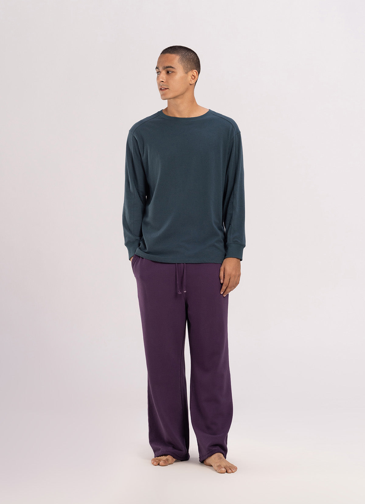 Loose sweat pants (Unisex)_Plum Perfect