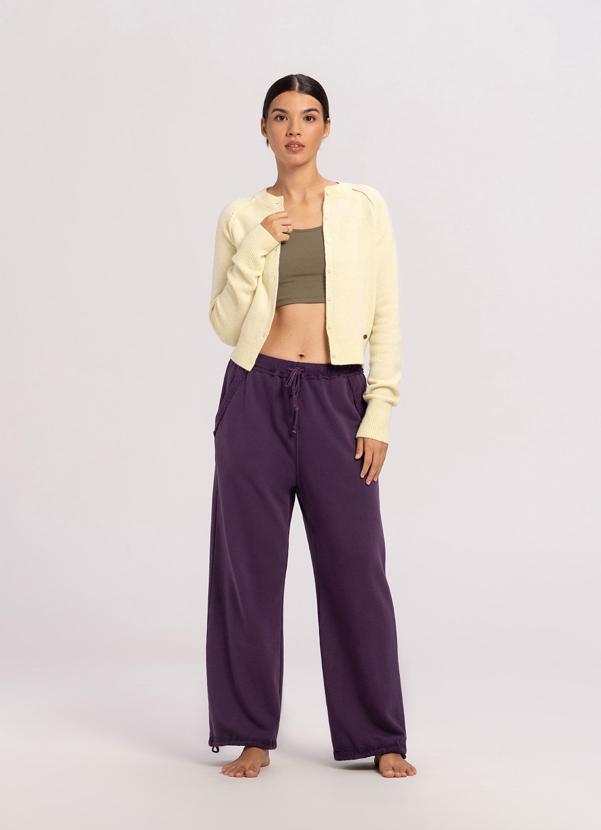 Loose sweat pants (Unisex)_Plum Perfect