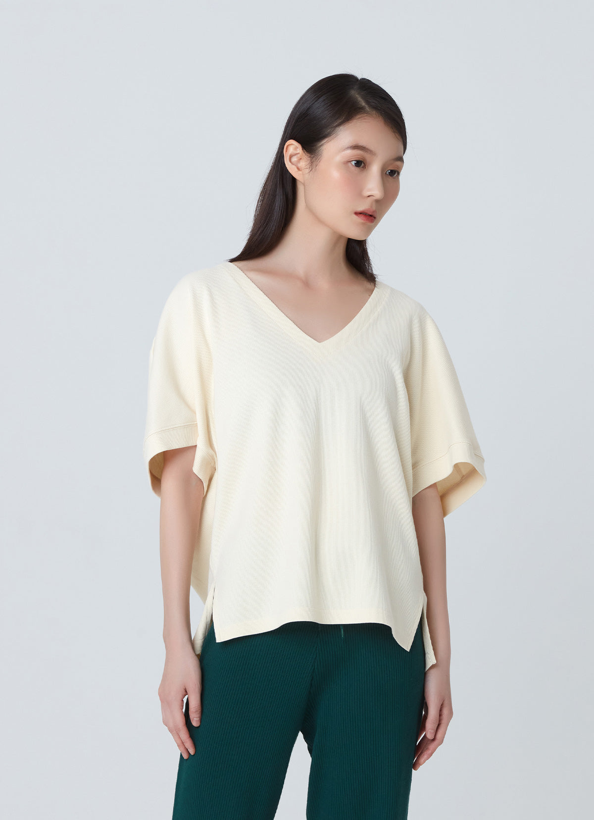 Manas short sleeve top_Seadpearl