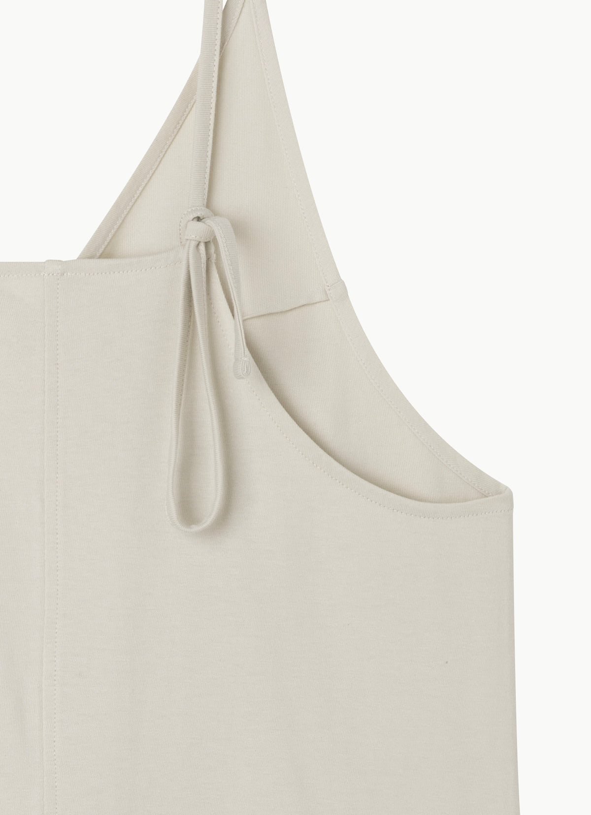 Tied pocket romper_Light Gray