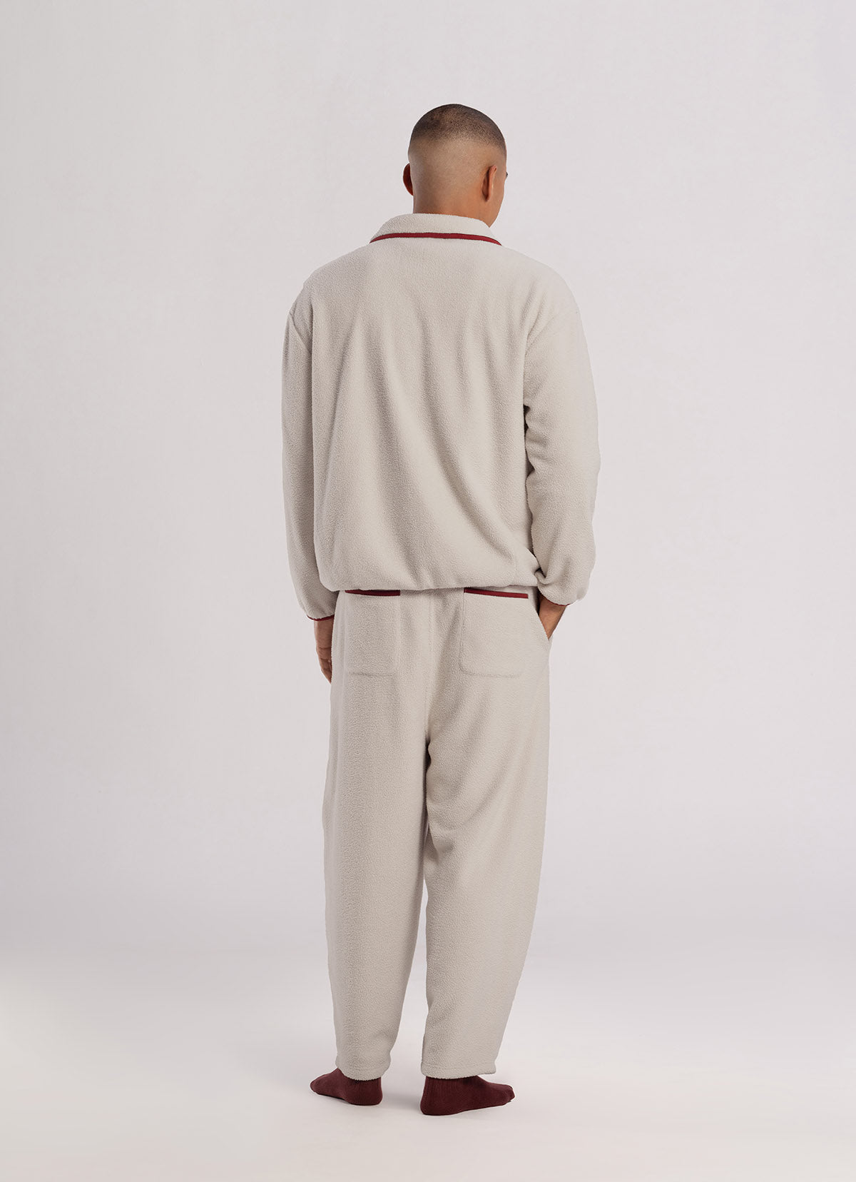 Bind fleece pants (Unisex)_Summer Sand