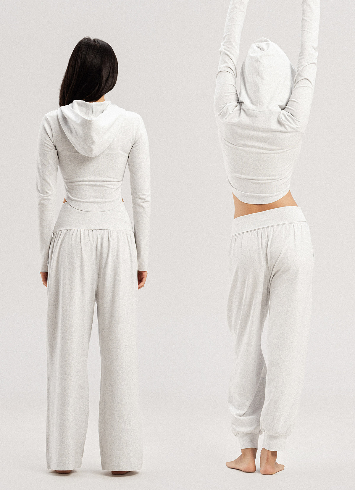 Fortune zip-up_Melange Grey