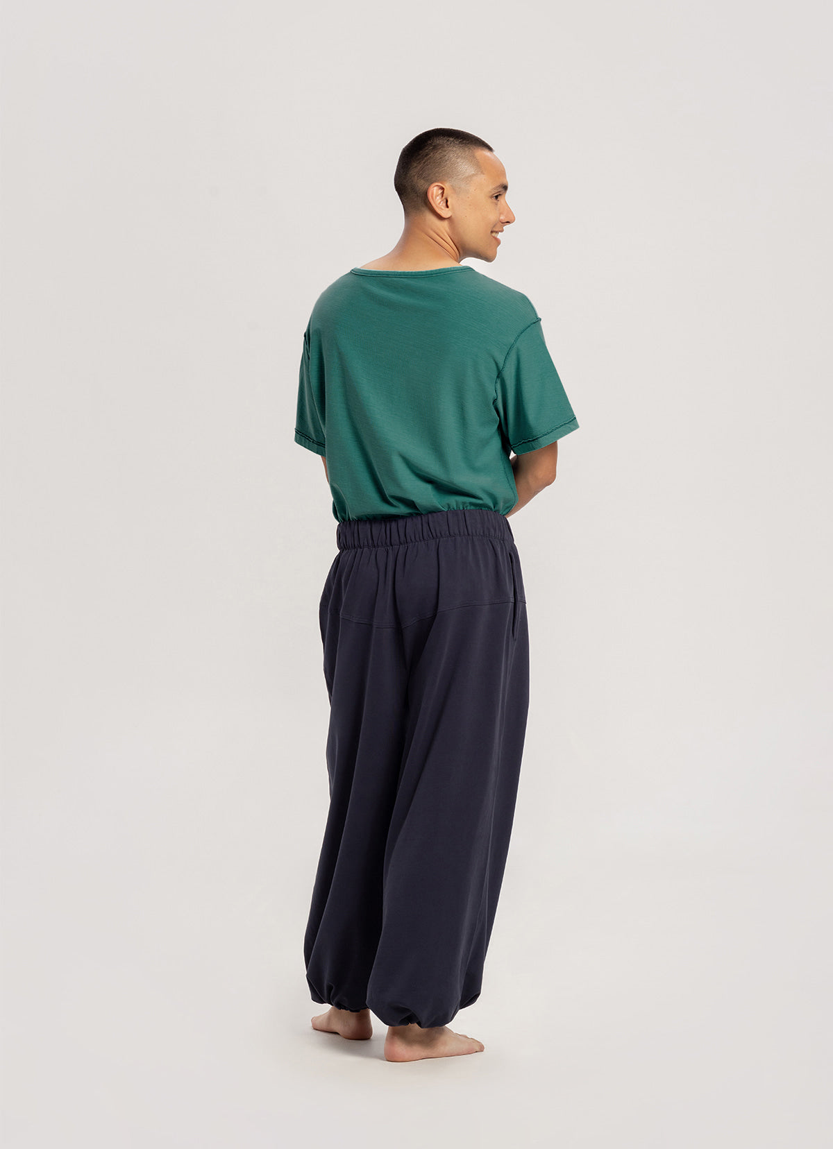 Horizon wide pants (Unisex)_Blueberry