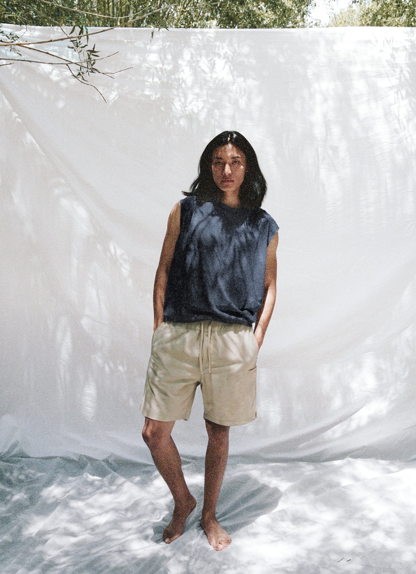 [Movement Line] Flow shorts (For Men)_Taupe
