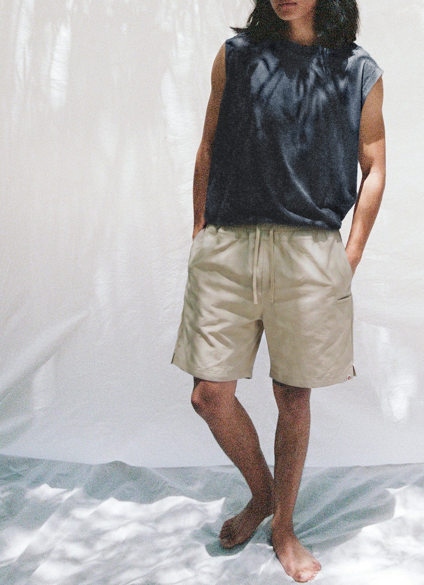 [Movement Line] Flow shorts (For Men)_Taupe