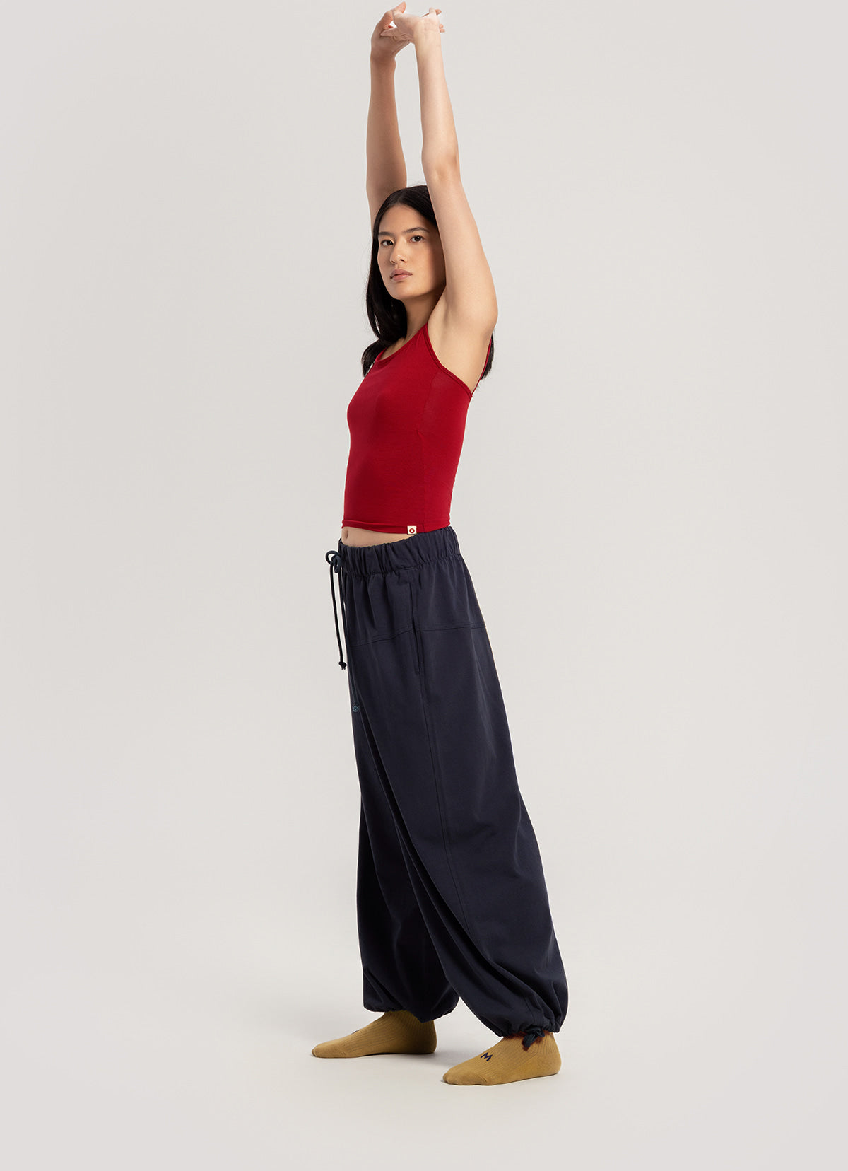 Horizon wide pants (Unisex)_Blueberry
