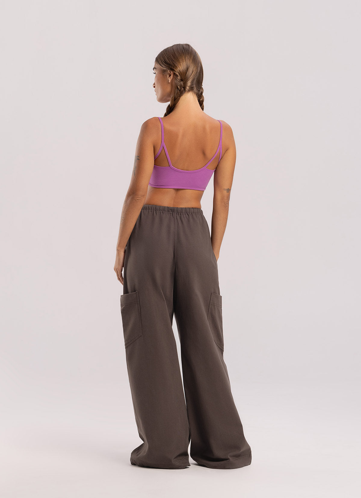 Out pocket wide pants_Hot Fudge