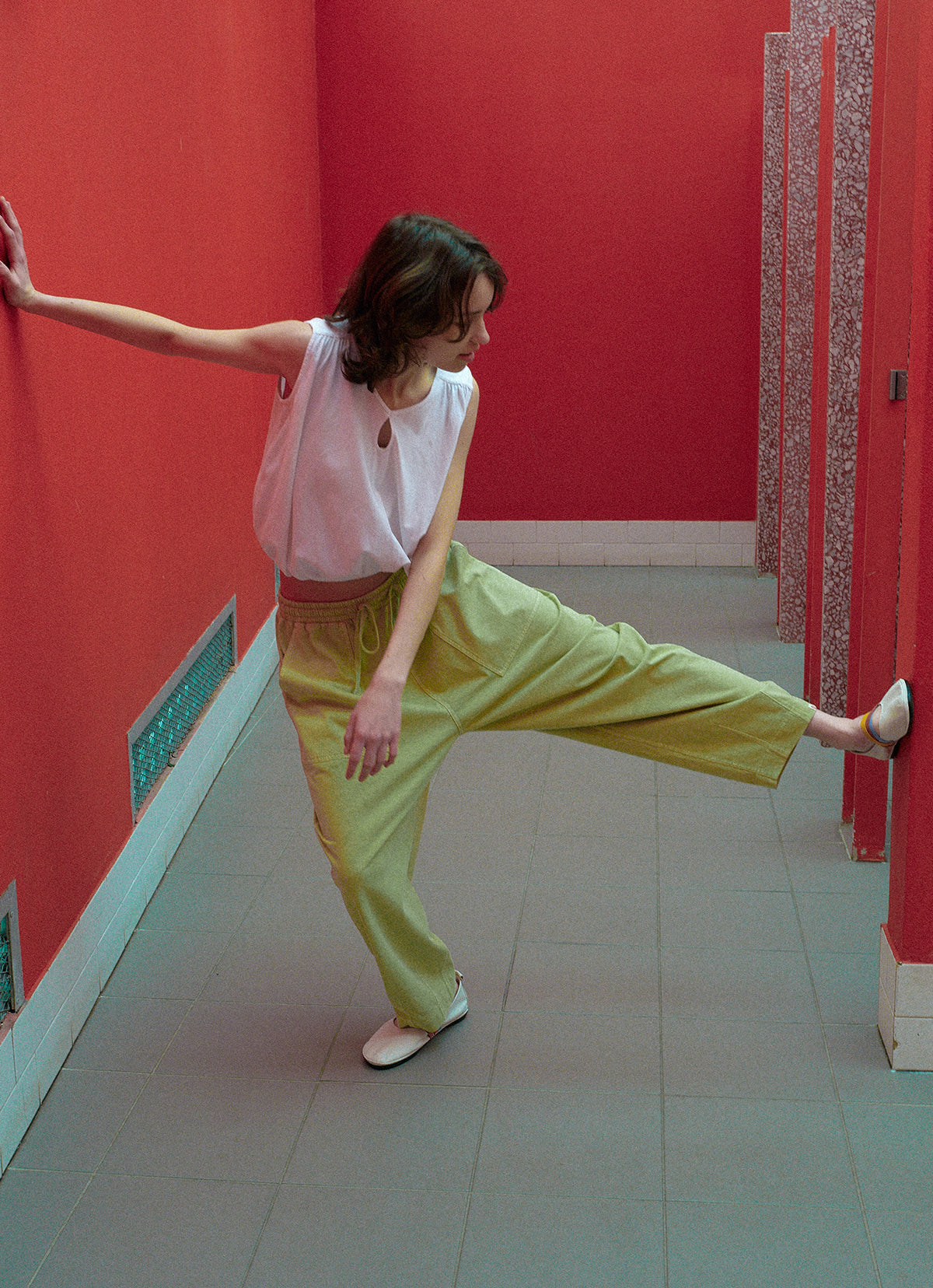 Tapered pants #2 (Unisex)_Nile