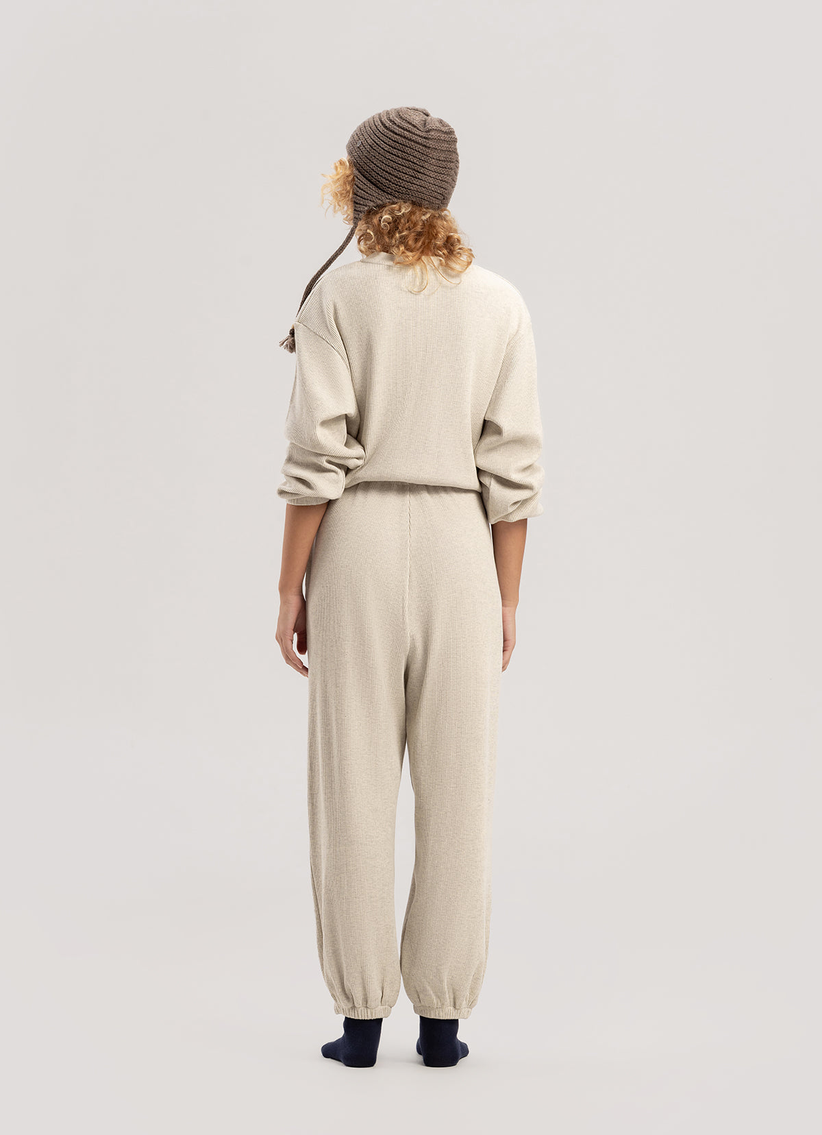 Chunky rib beanie_Chocolate Chip