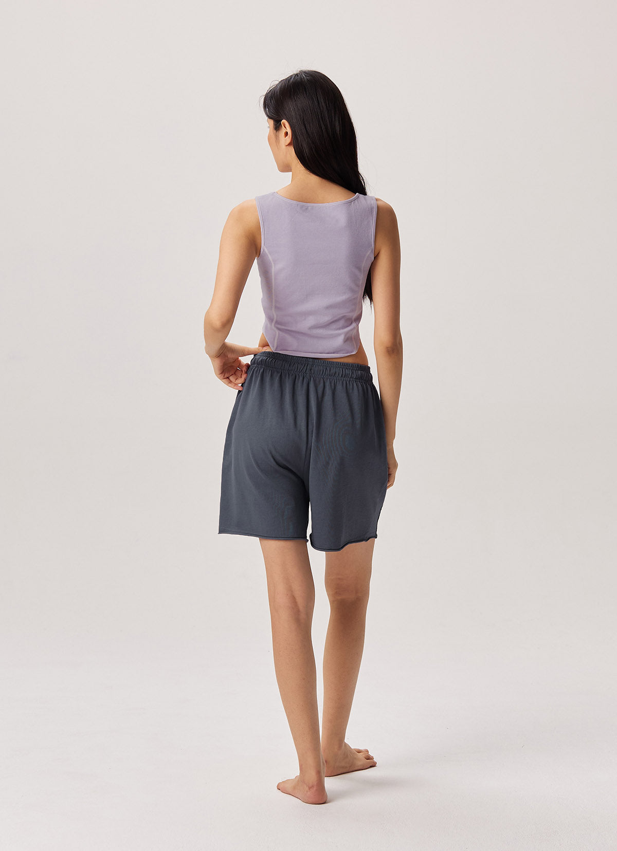 Out pocket shorts (Unisex)_Grisaille