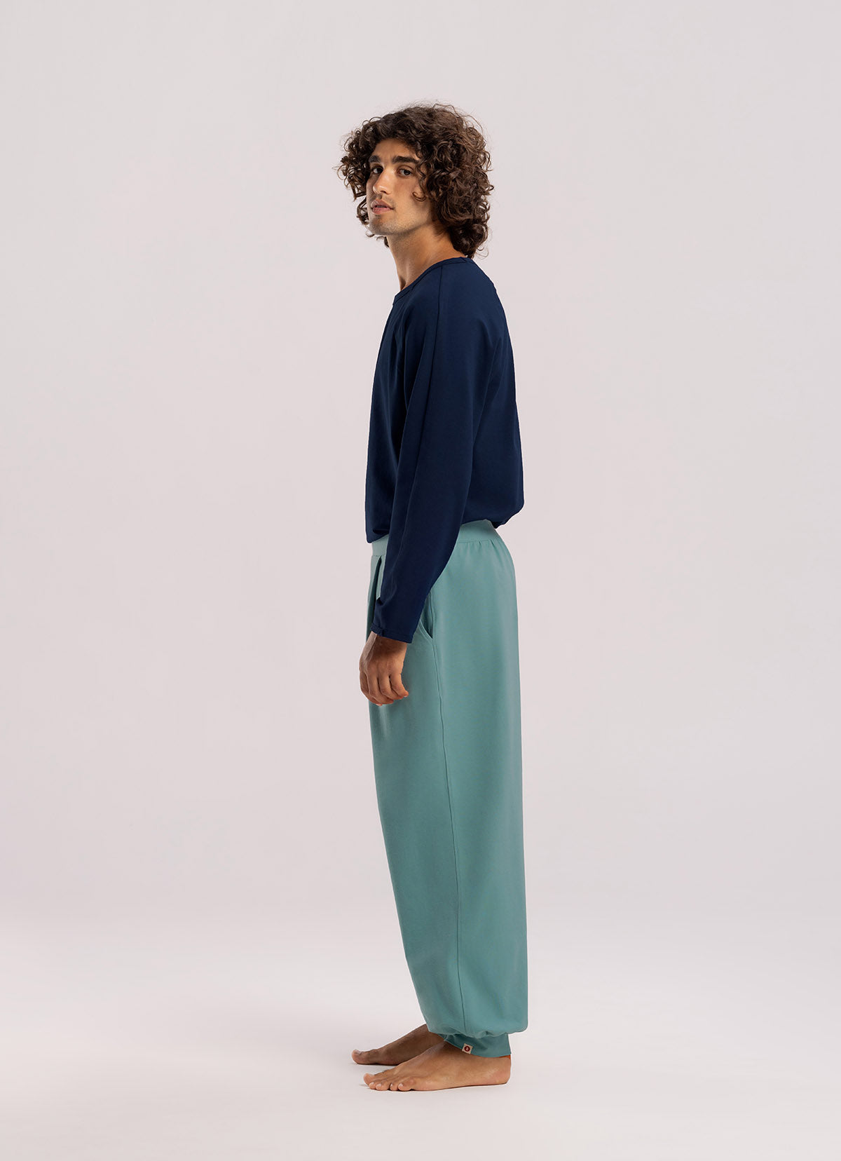 Fortune pants #2(For Men, Limited)_Oil blue