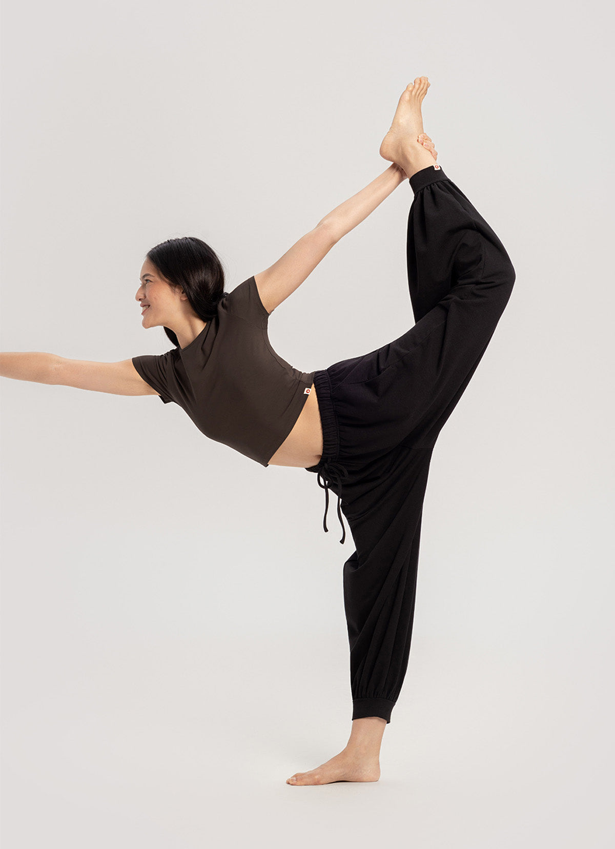 Keyhole short sleeve (Single ver.)_Chocolate Brown