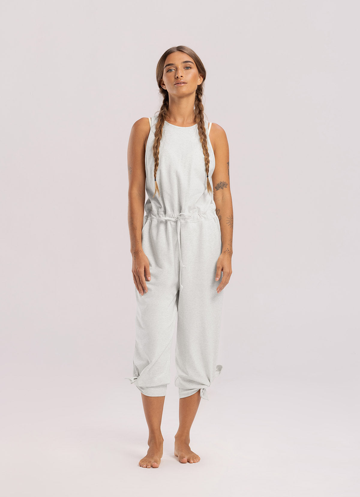 Cross overalls_Melange Grey