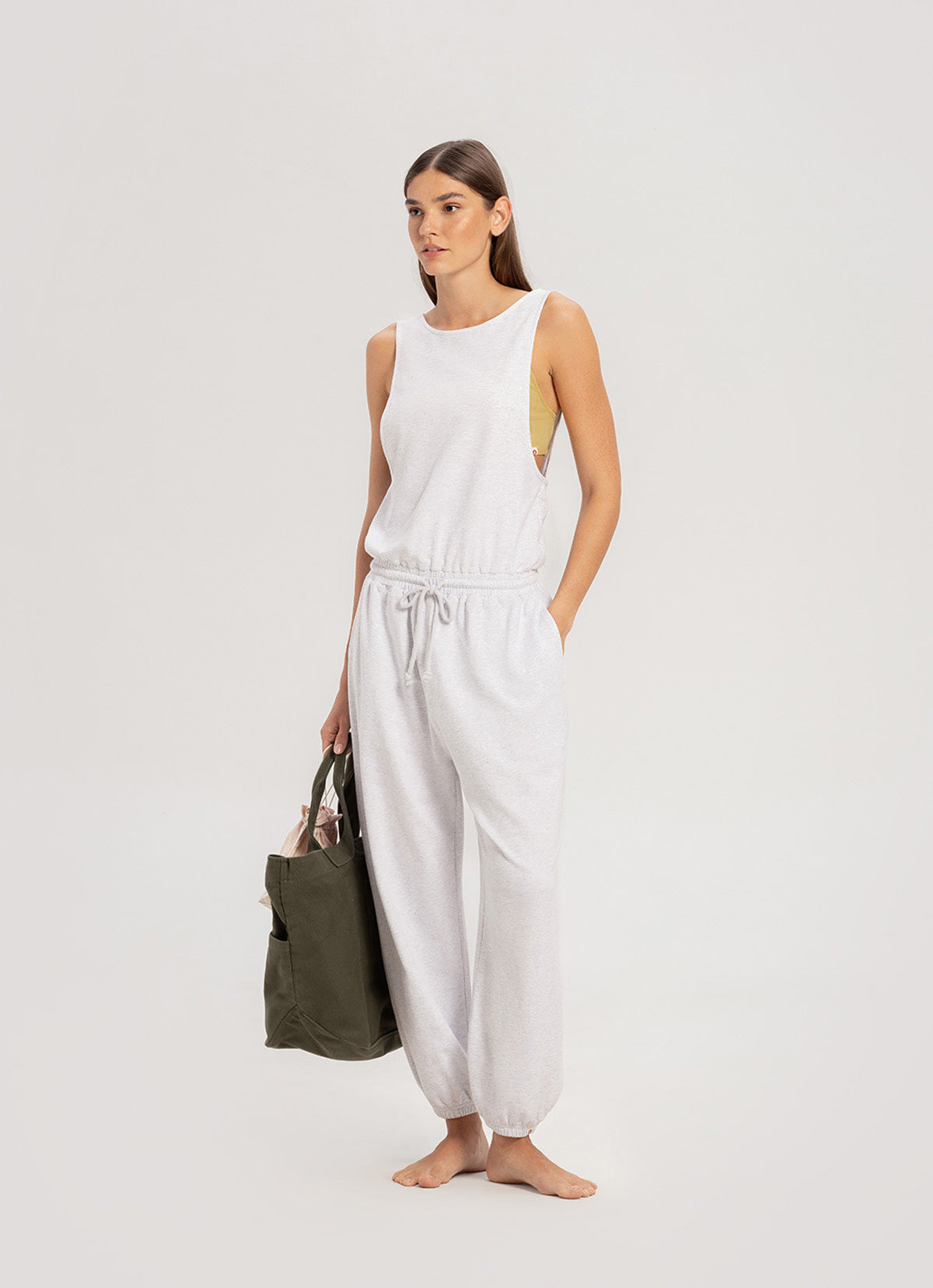 Lapis jumpsuit #2_Melange Grey