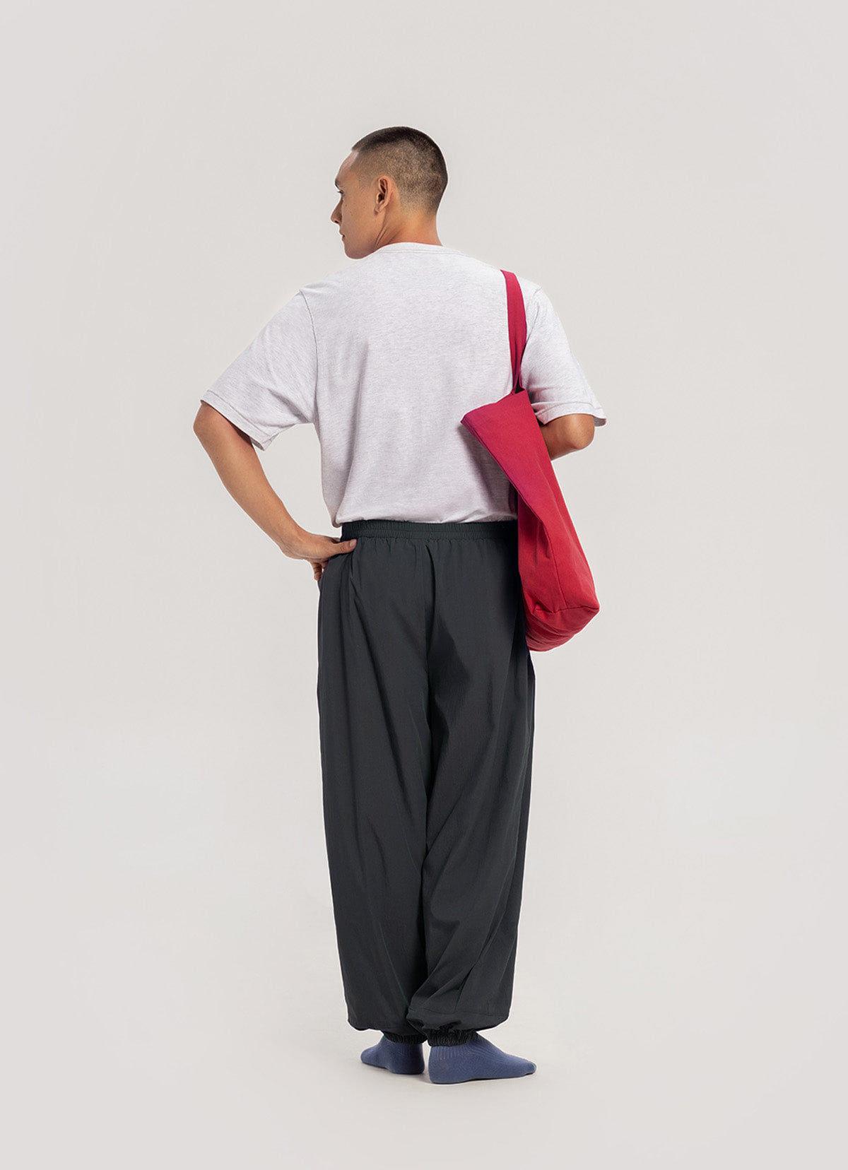 Wrap pocket pants (Nylon ver.) (Unisex)_Sea Storm