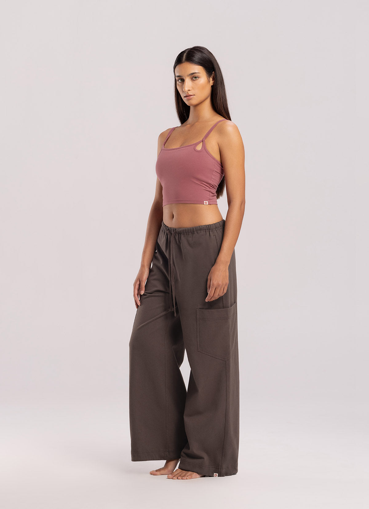 Out pocket wide pants_Hot Fudge