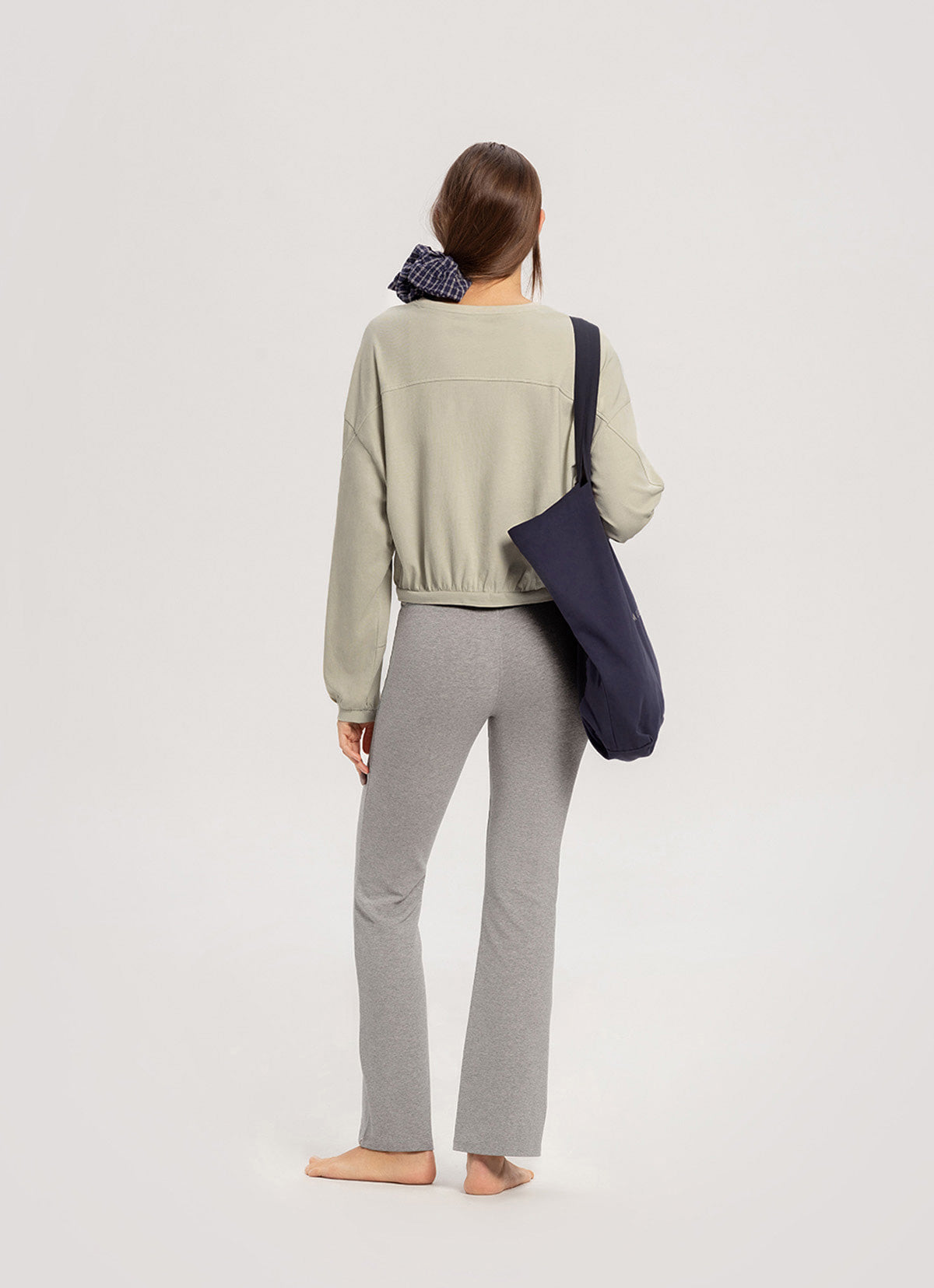 Melebar pants_Dark Melange Grey