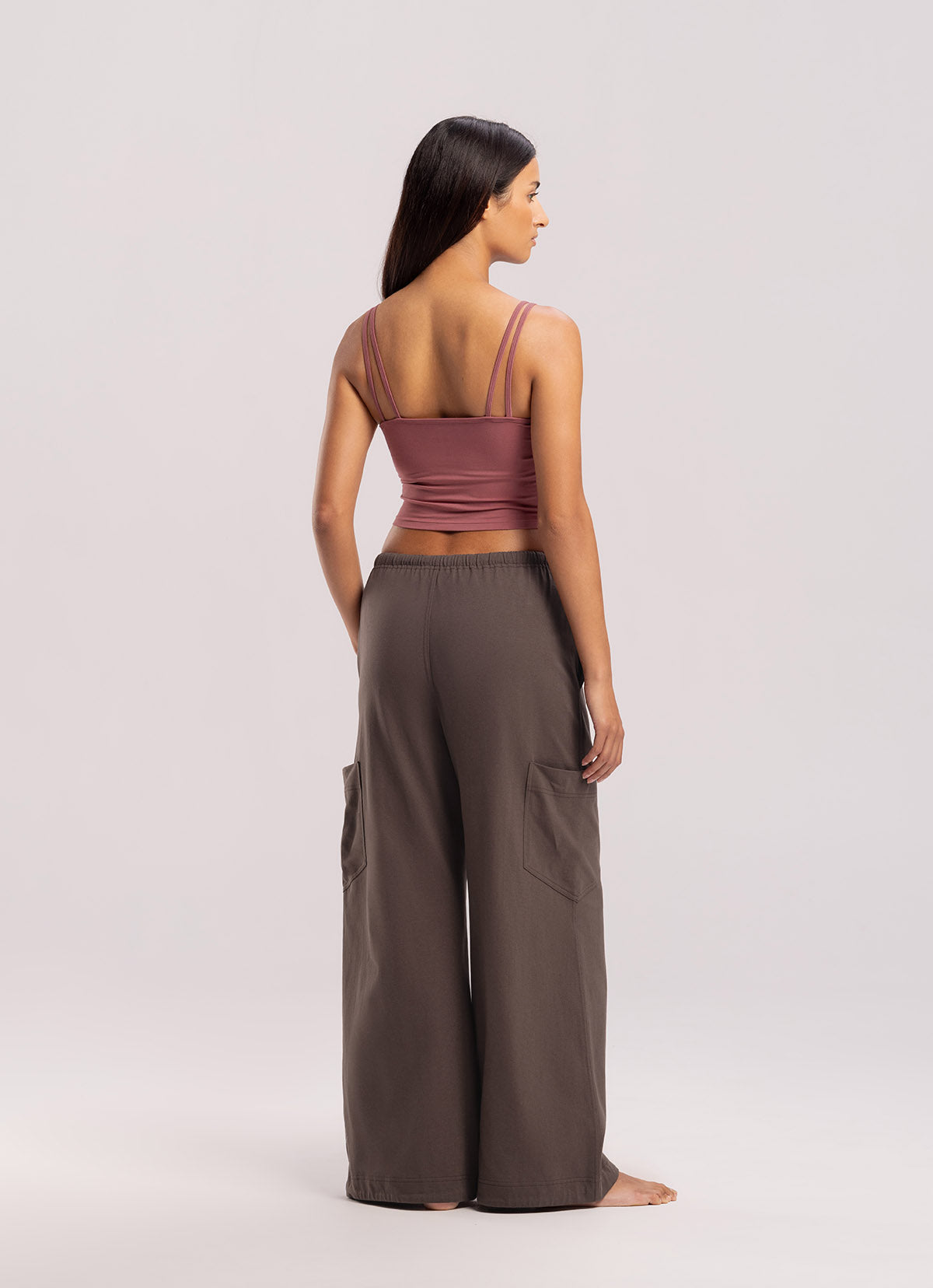 Out pocket wide pants_Hot Fudge