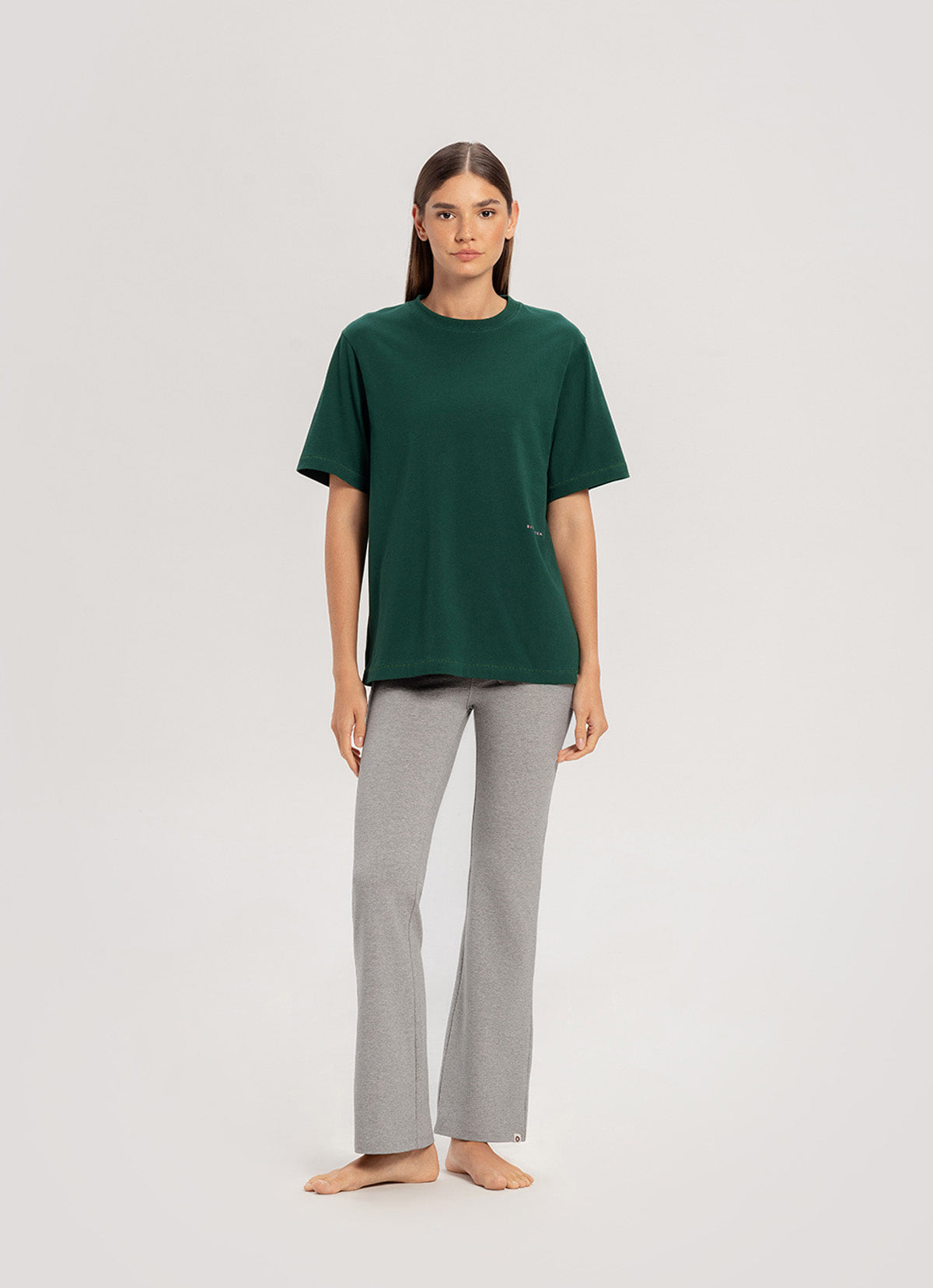 Melebar pants_Dark Melange Grey