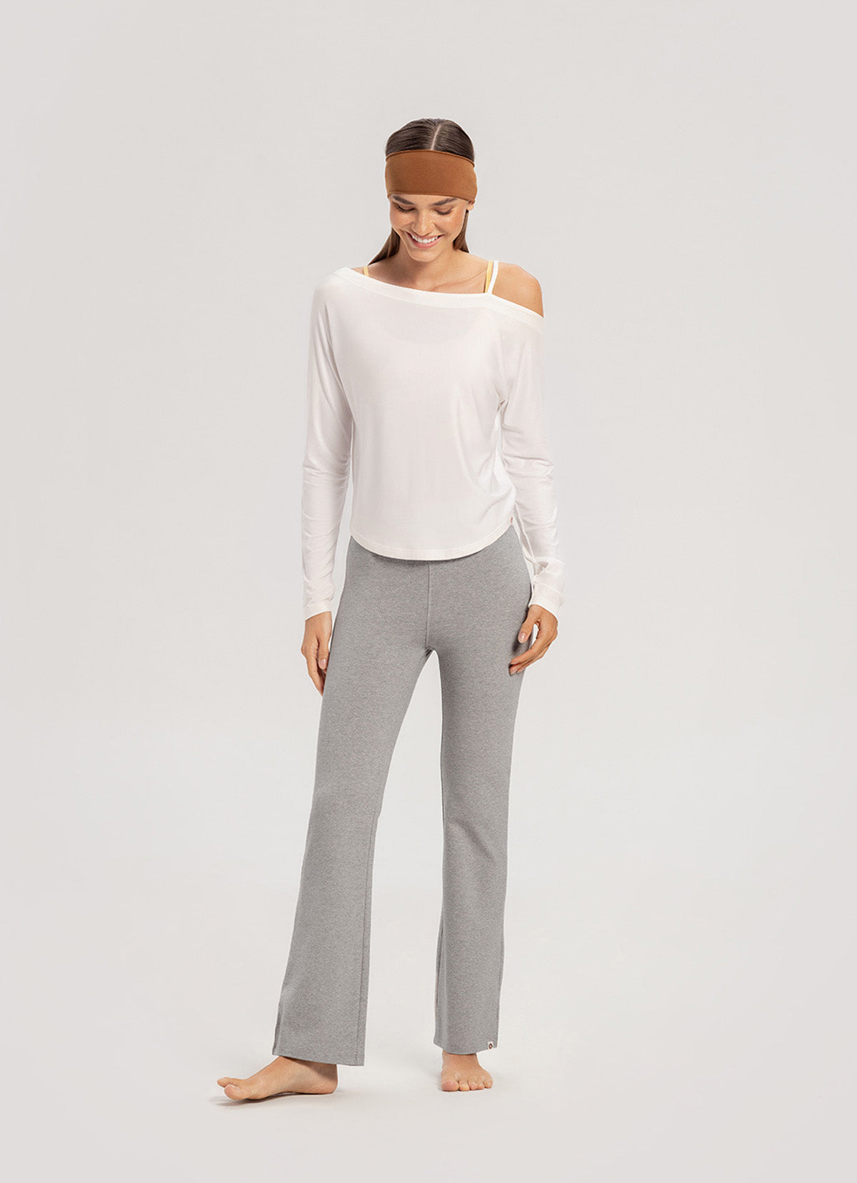 Melebar pants_Dark Melange Grey