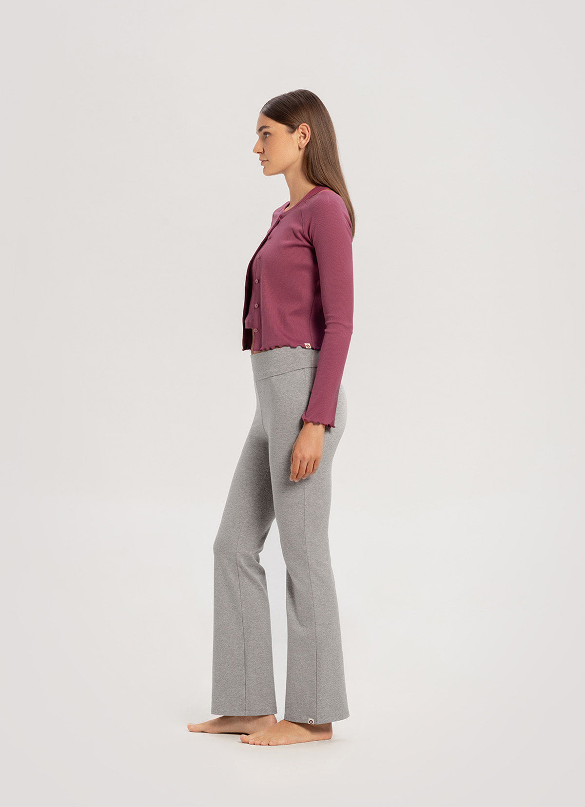 Melebar pants_Dark Melange Grey