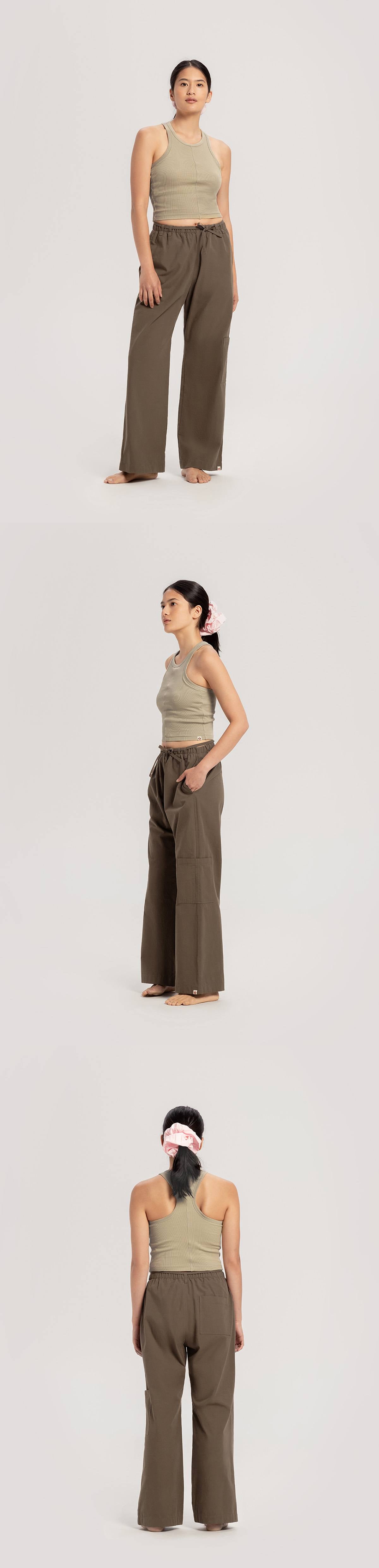 Racer rib tank top_Elm