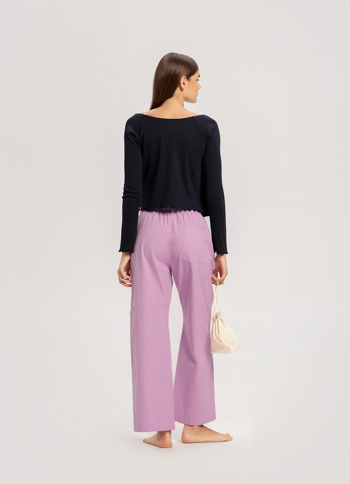 String pocket pants_Bonbon