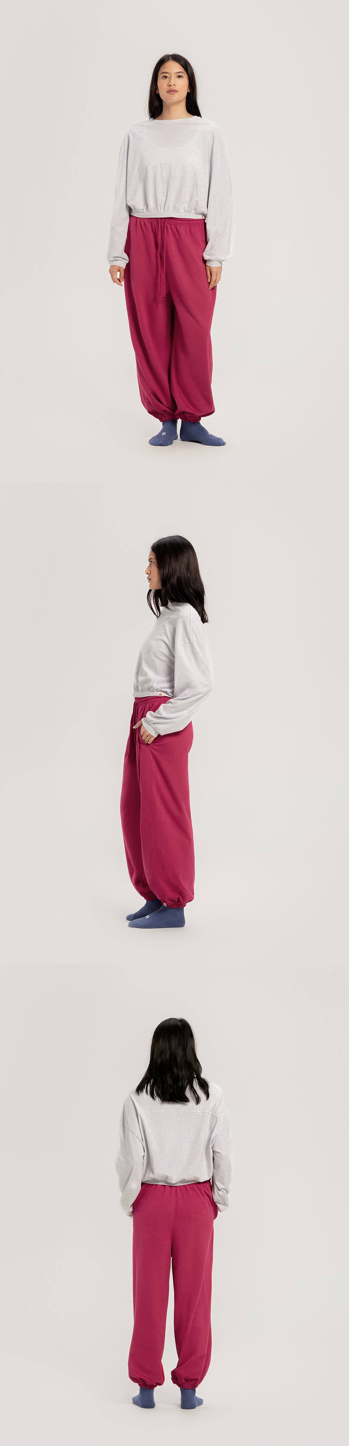 Diagonal long sleeve_Melange Grey