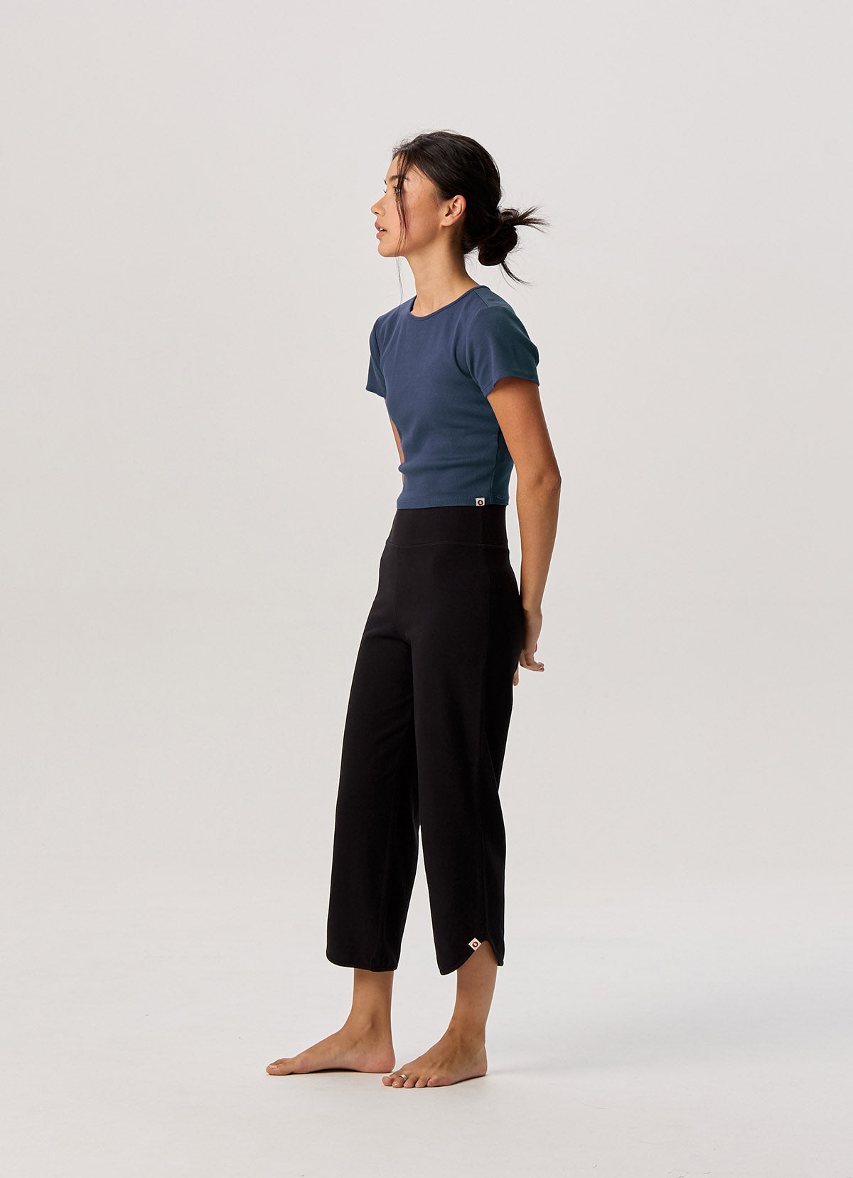 Keyhole rib short sleeve_Oceana