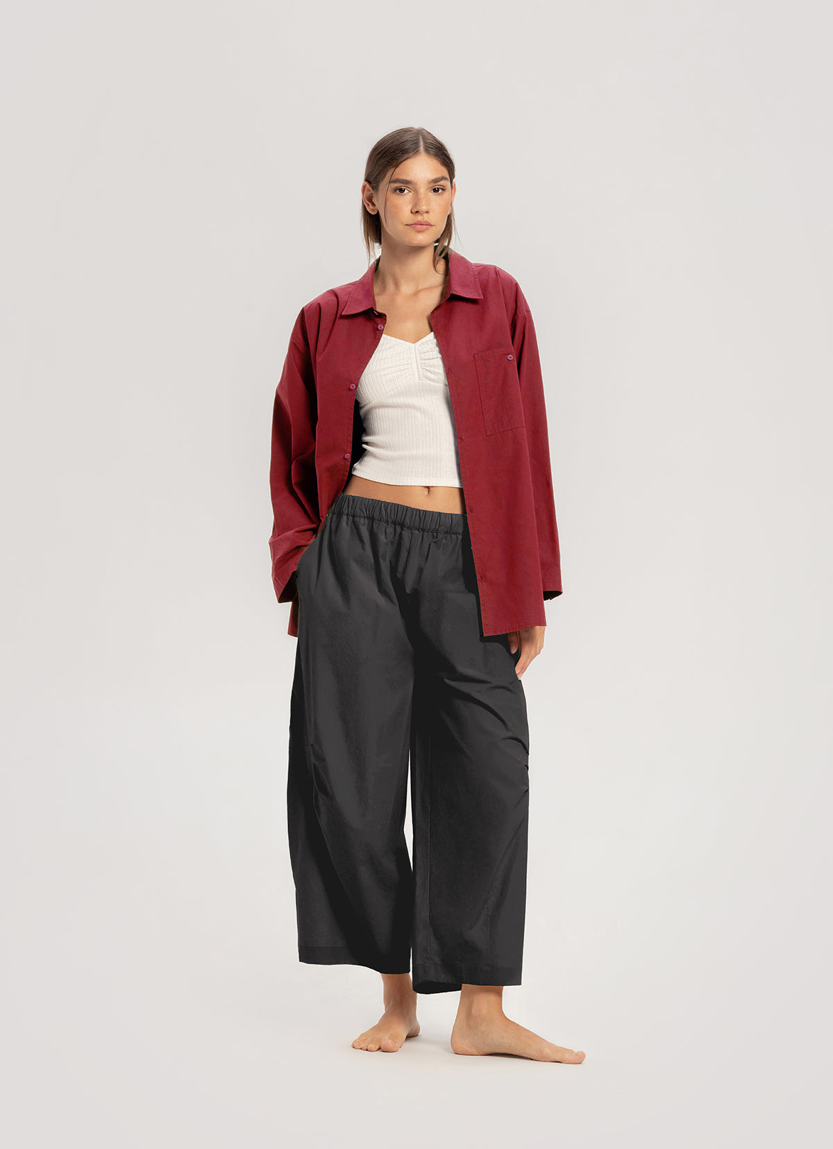 Kitty wide pants_Charcoal
