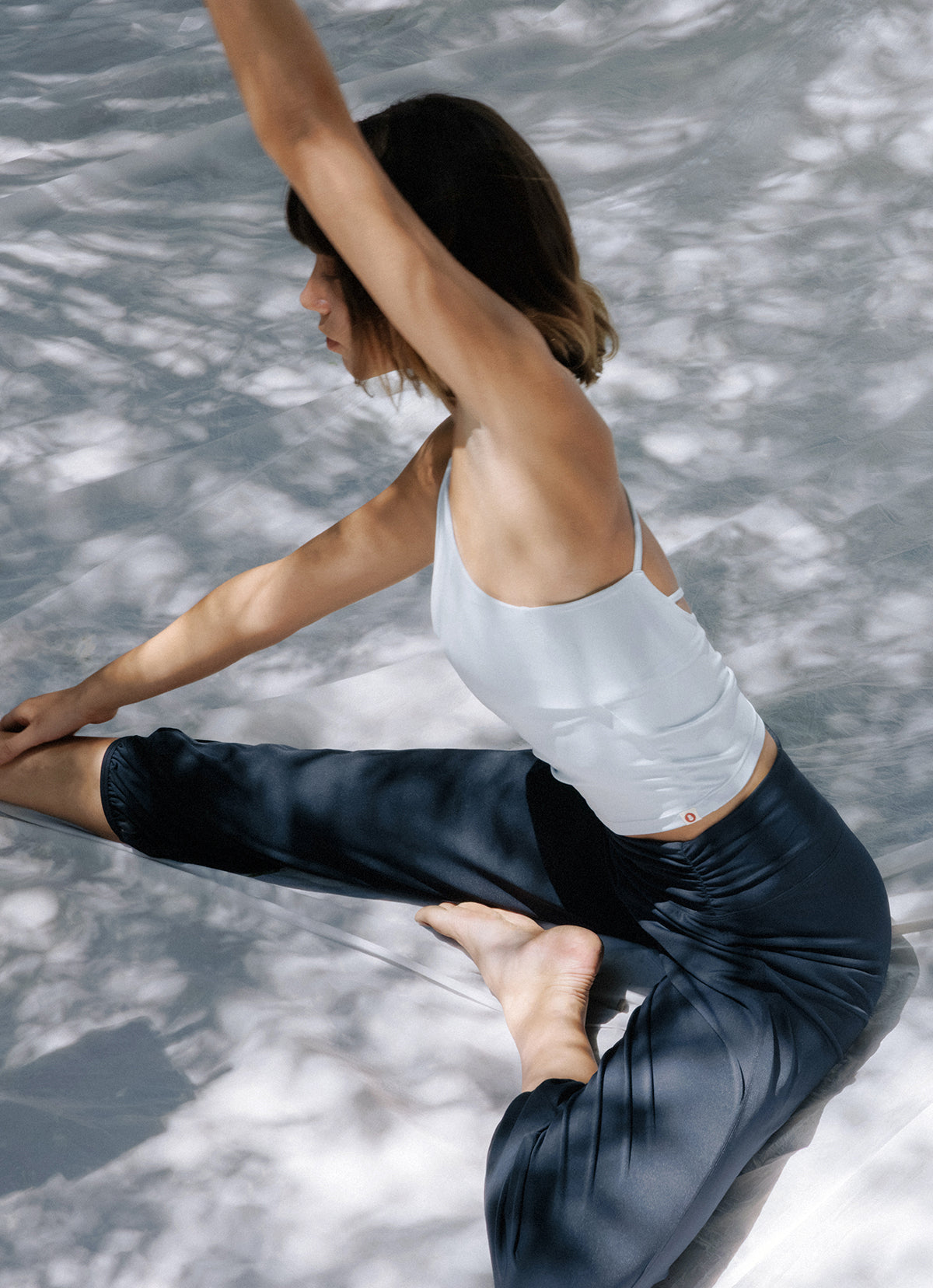 [Movement Line] Triangle tank top_Niagara Mist