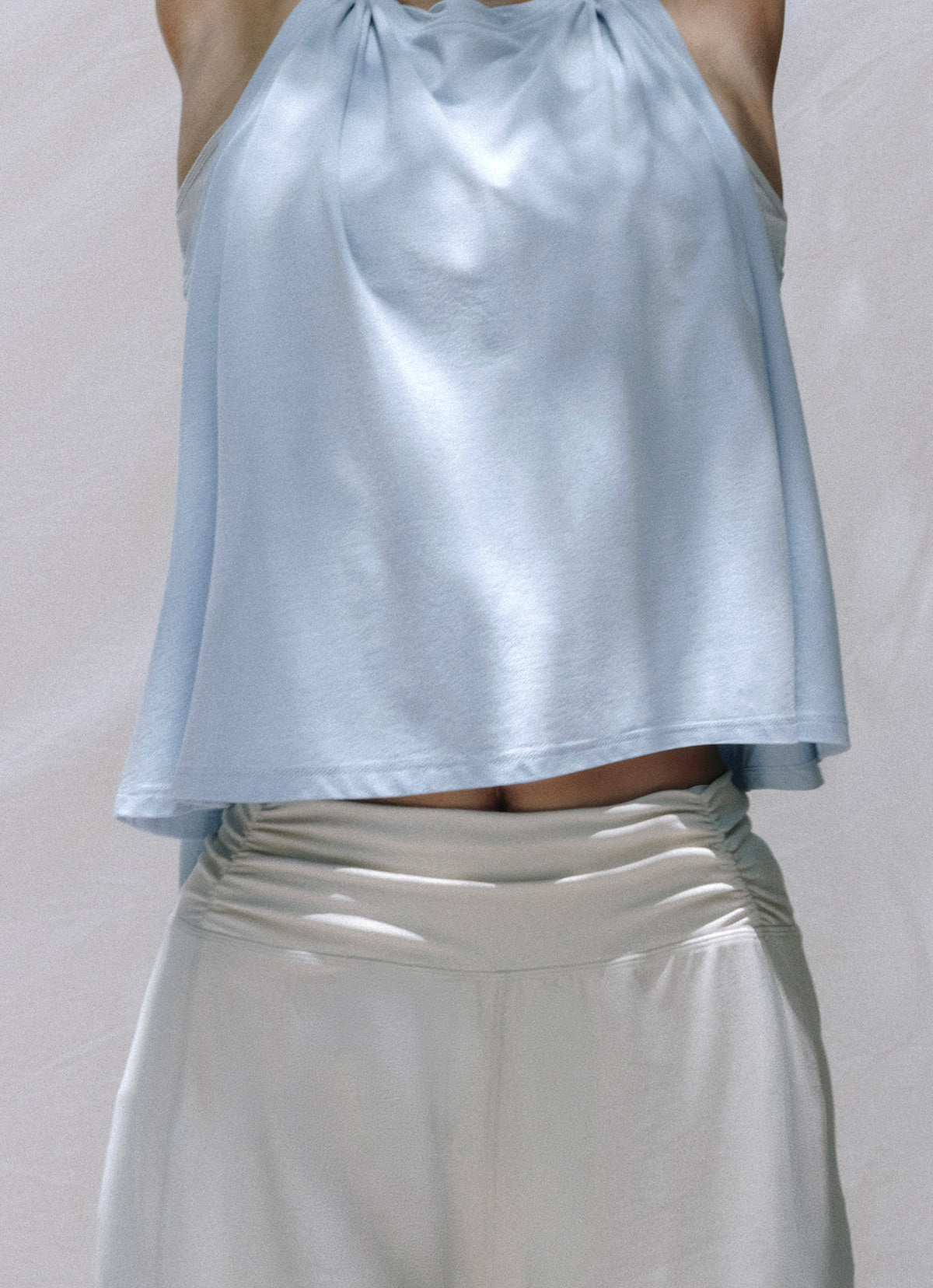 [Movement Line] Shirring jogger pants_Birch