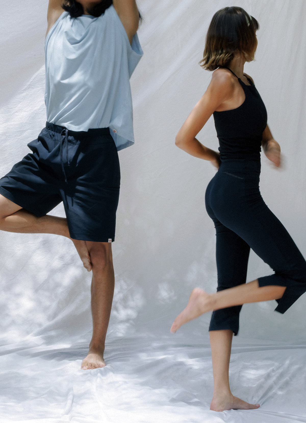 [Movement Line] Capri slit pants_Anthracite