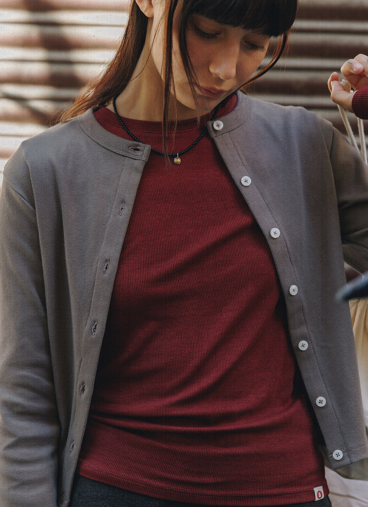 Easy long sleeve_Cordovan