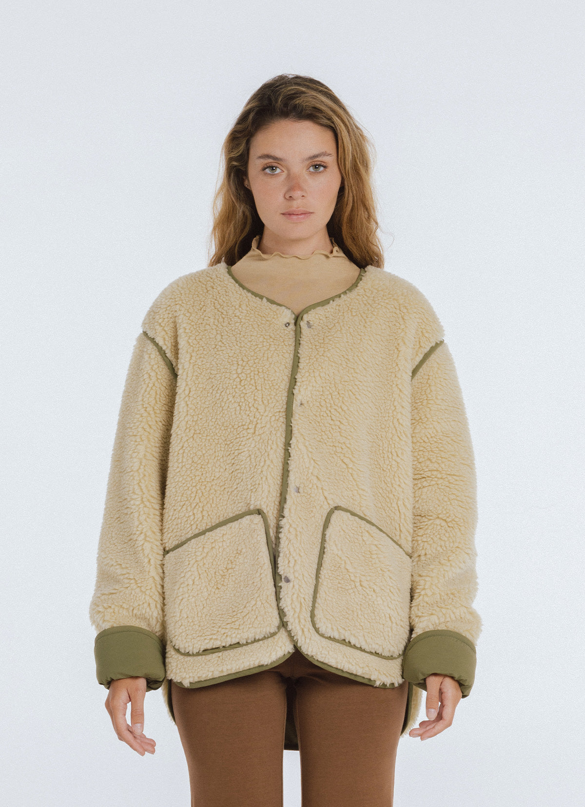 Fluff Fleece jacket (Unisex)_Moonstone
