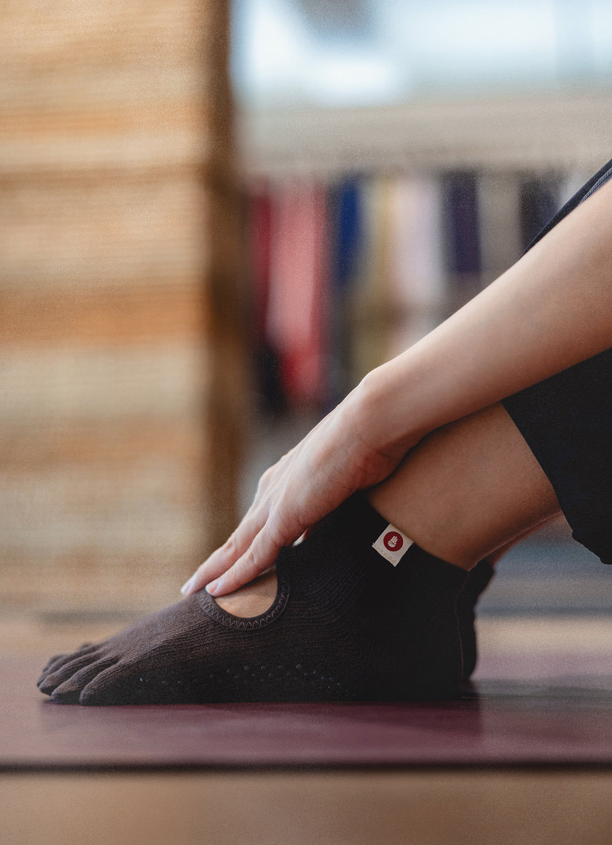 BM low toe socks #2_Coffee Bean