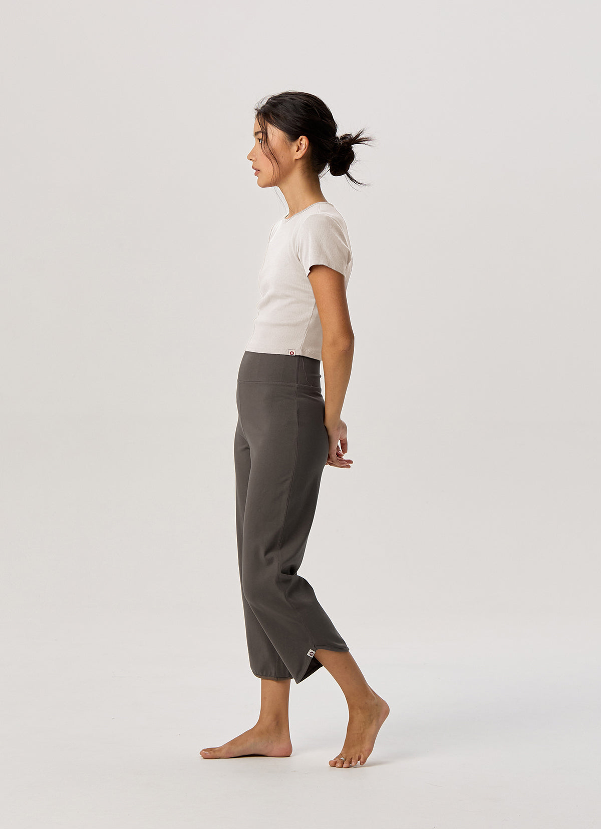 Keyhole rib short sleeve_Birch