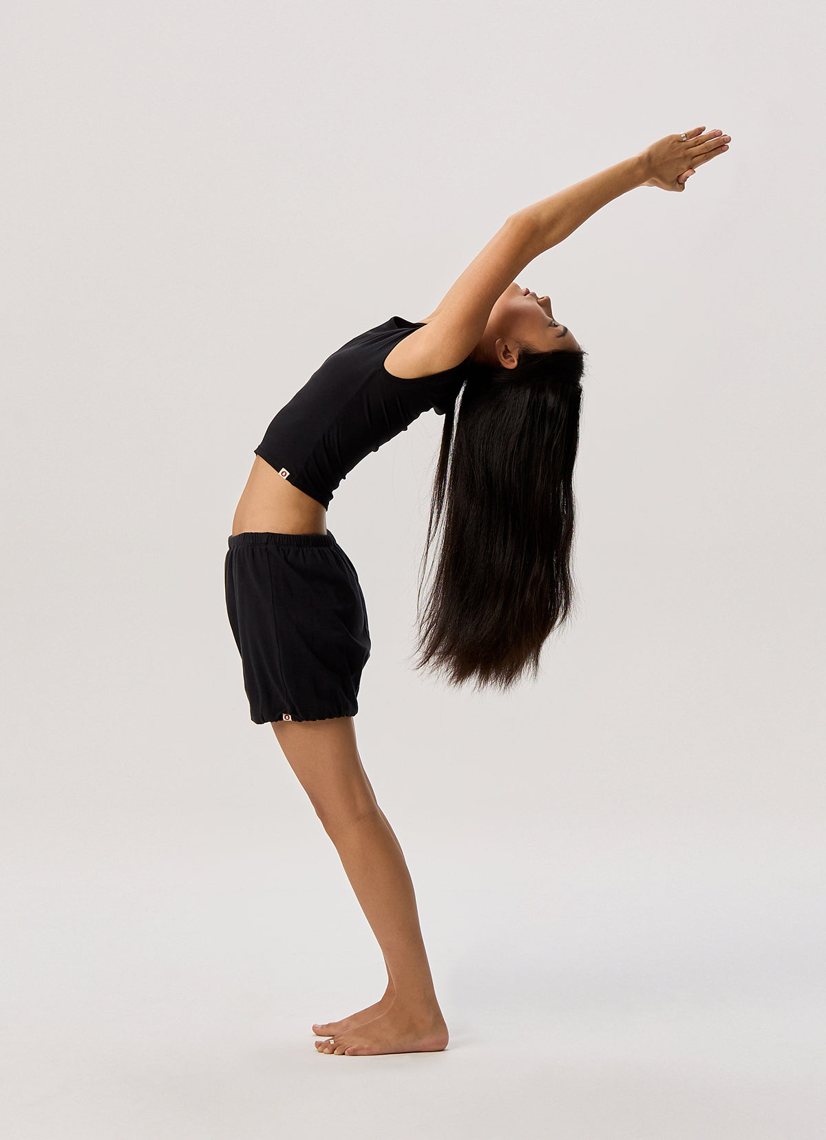Unbalance twist short sleeve_Black