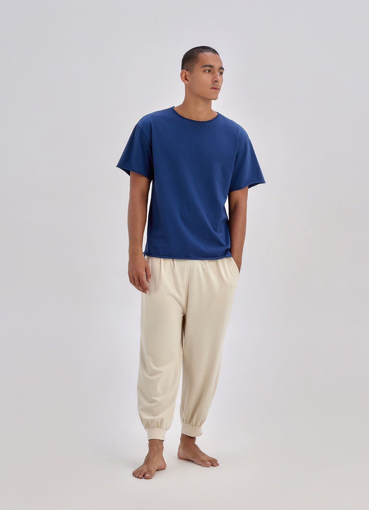 Fortune pants Garment dyed (For Men)_Summer Sand