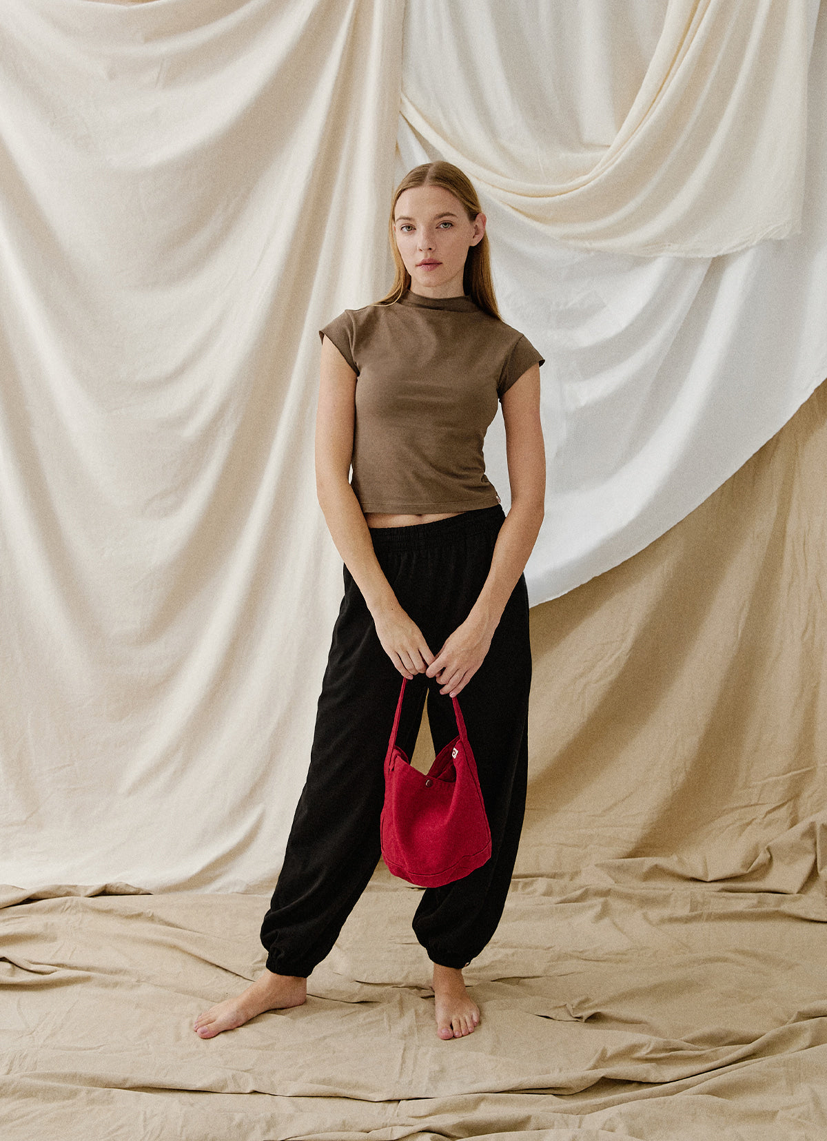 High neck cap sleeve_Chocolate Chip