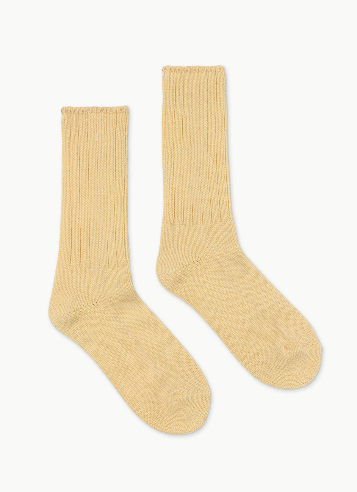 Bulky Rib ankle socks_dyed_Yellow