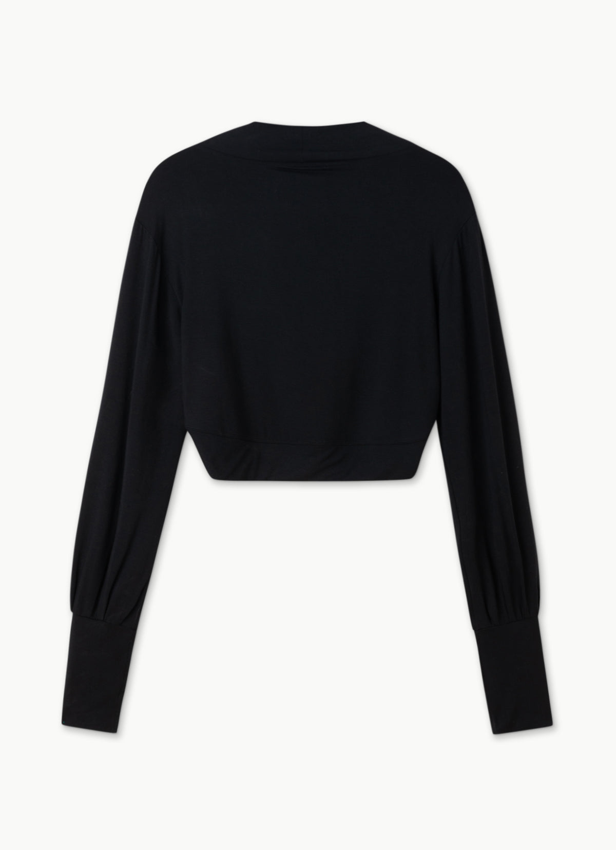 Soft bolero mini jacket_Black