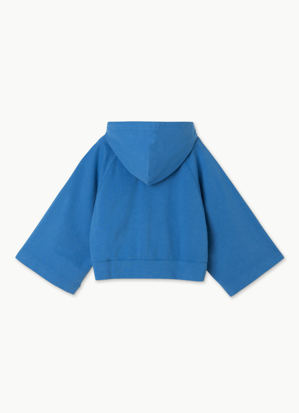 Wide sleeve zip-up hoodie_Deep Water