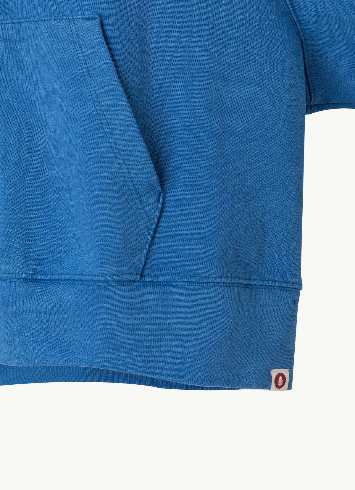 Wide sleeve zip-up hoodie_Deep Water