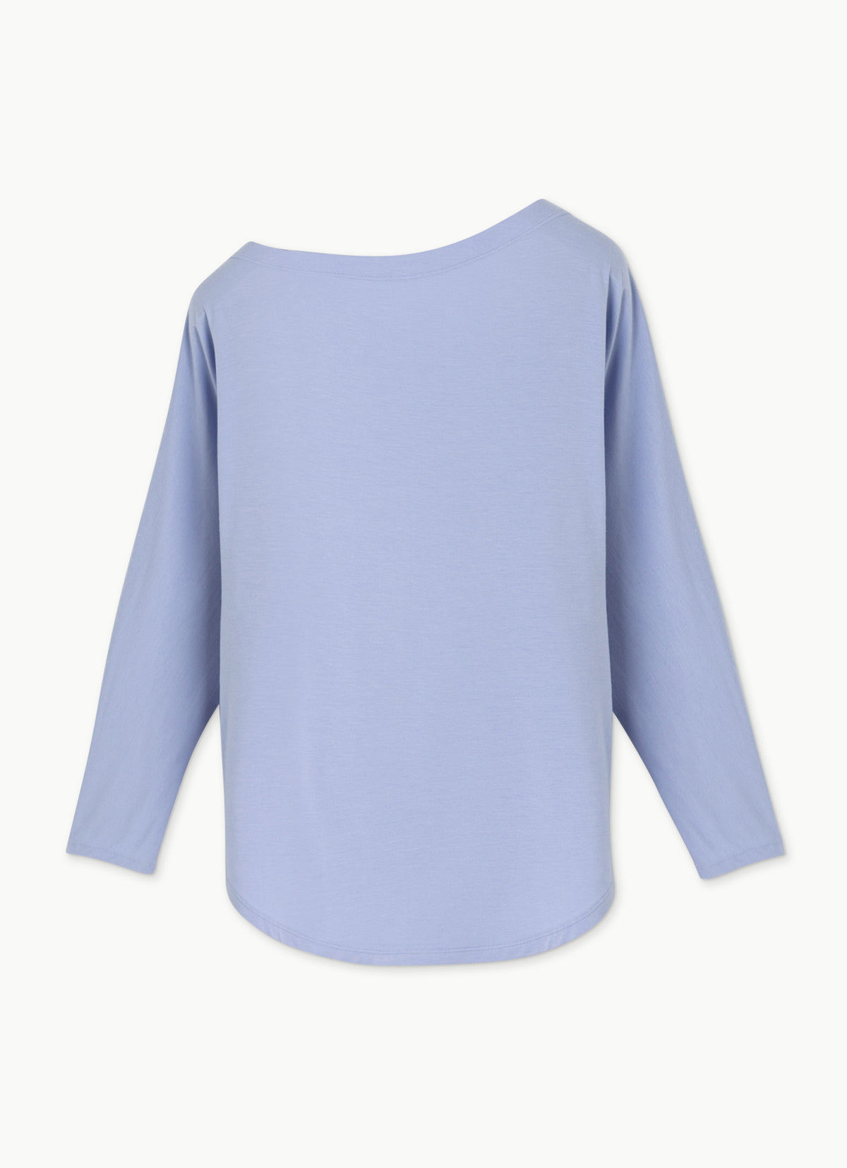 Unbalance shoulder long sleeve_Blue Heron