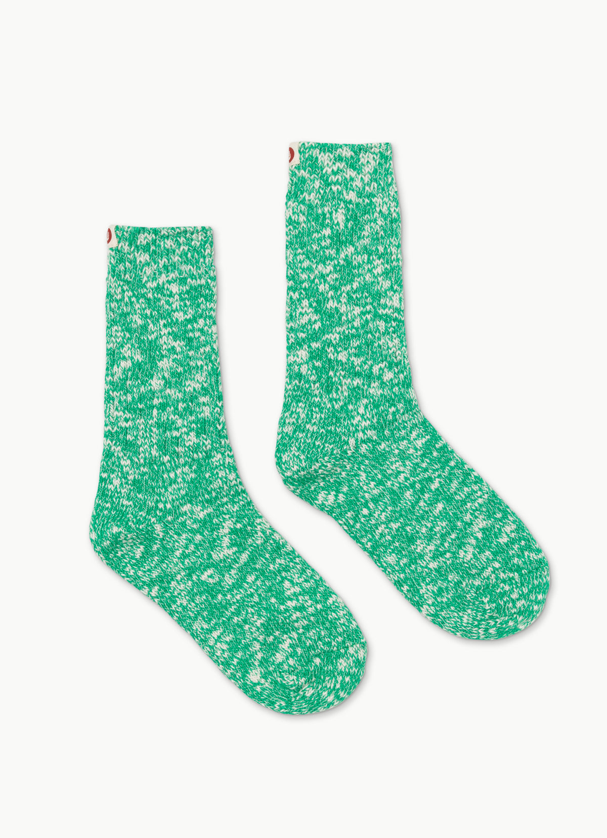Flake ankle socks_Simply Green