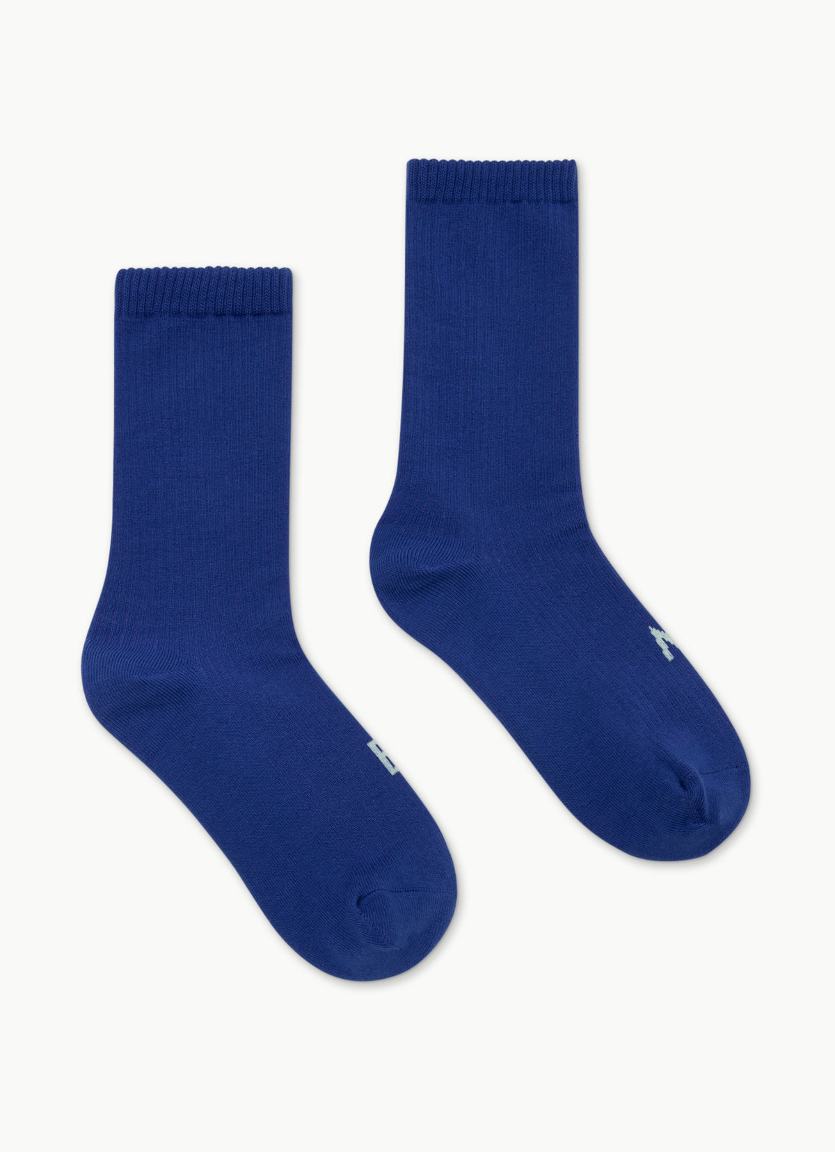 Rib ankle socks_Blue