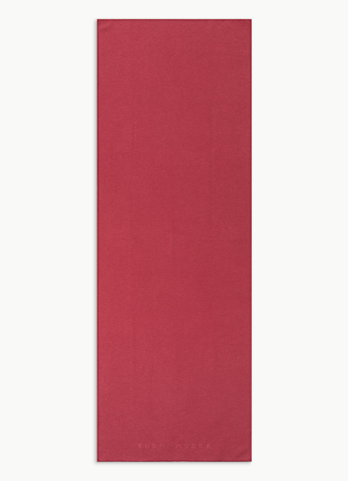 Budhi Mudra yoga mat towel #1_Earth Red