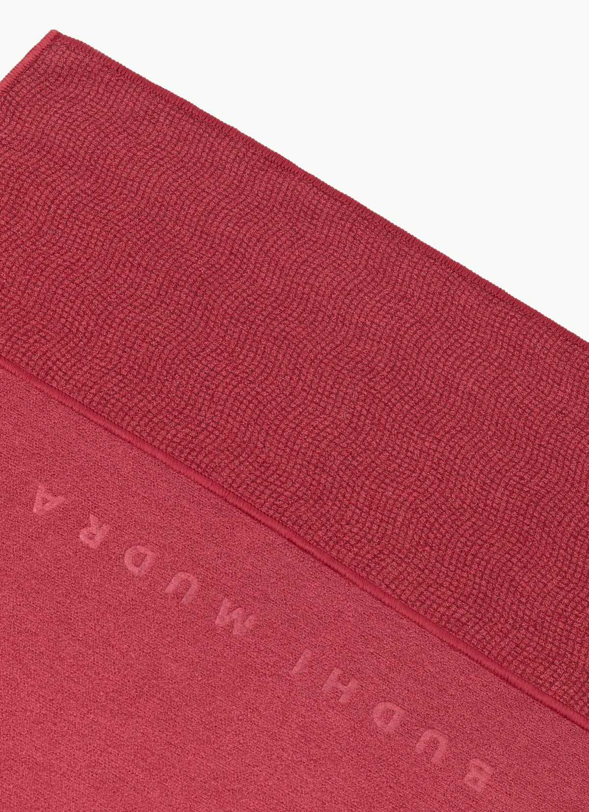 Budhi Mudra yoga mat towel #1_Earth Red